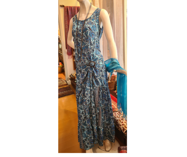 Robe Bleu sari – Image 4
