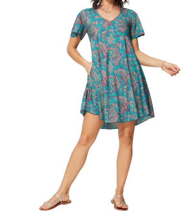 Robe courte fluide